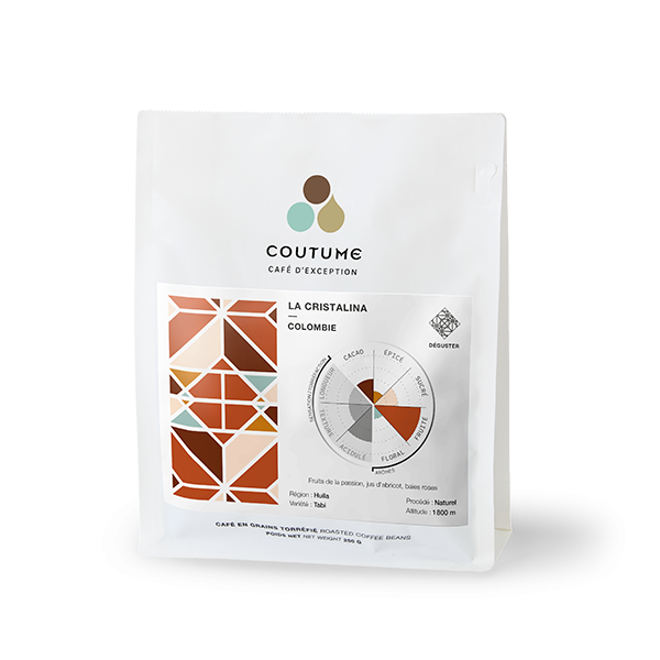 Café en grains ou moulu Colombie | La Cristalina 250g